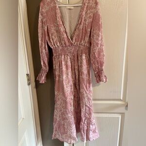 Stevie May Floral Maxi Dress large Colorful Boho Hippie Y2K
